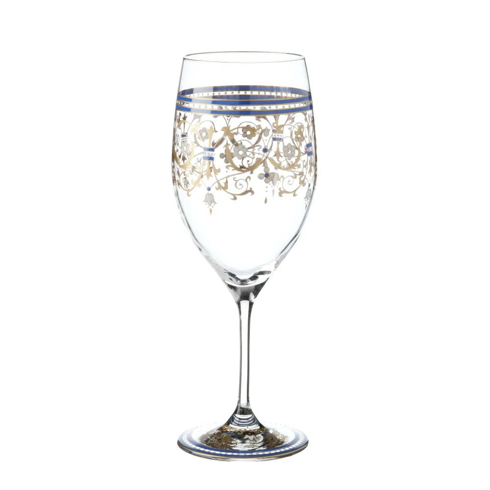 Handbemaltes Kristall Weinglas von OertelCrystal